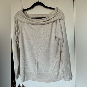 Athleta Studio Barre sweatshirt, oatmeal
